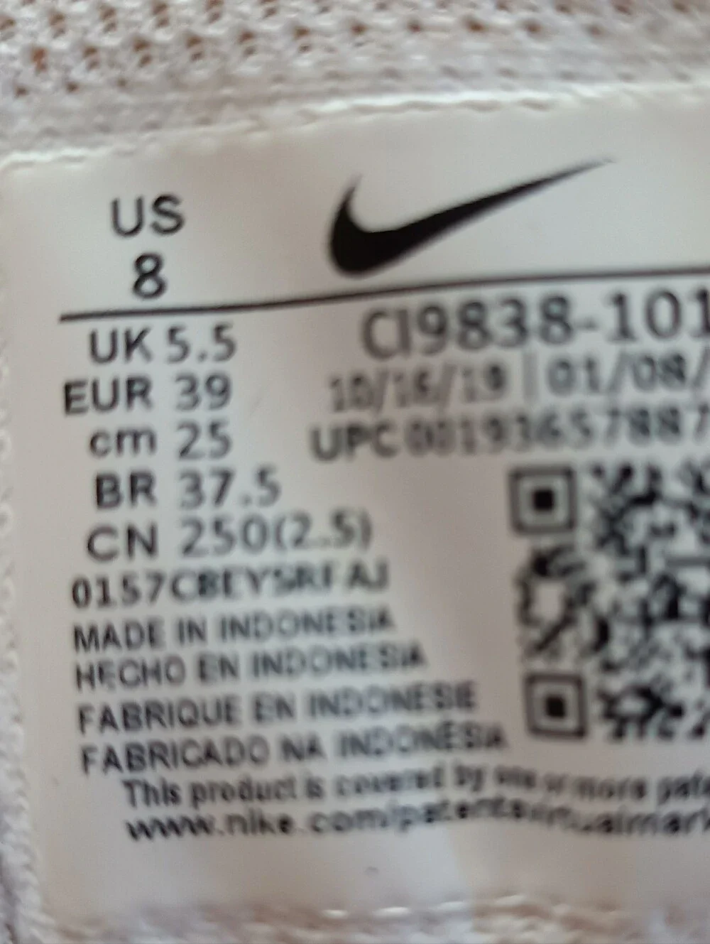 Nike‎ Court Air Max Vapor Wing MS Sneakers White/Orange CI9838-102 size 8